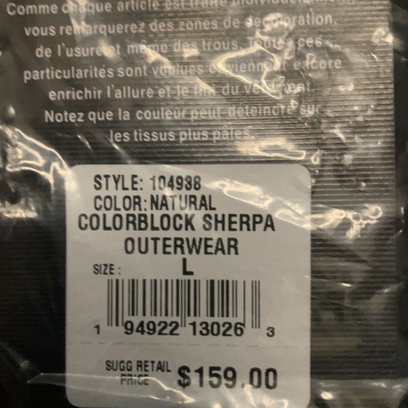 True Religion colorblock sherpawear. Brand new. - Picture 2 of 3